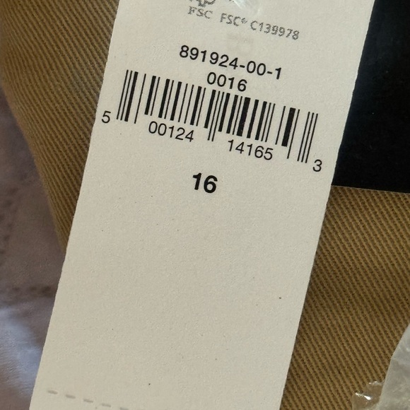 Banana Republic Women’s Cotton Khaki Chinos NWT wide leg size 16 Pocket detail - Picture 12 of 13